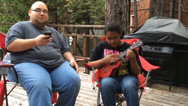 Josh and Kaylie-Somwhere over the rainbow/what a wonderful world rendition. смотреть онлайн