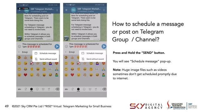How to schedule your Post in Telegram Channel and Group? смотреть онлайн