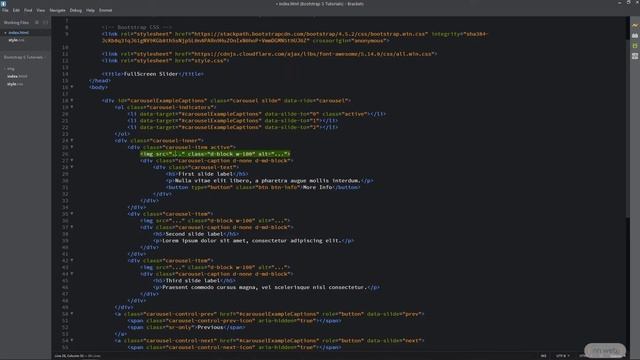 How to Create Slider in the Bootstrap 4.5 смотреть онлайн