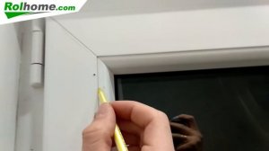 Замер Рулонных штор Закрытого типа с плоскими направляющими на закругленные штапики пластиковых окон