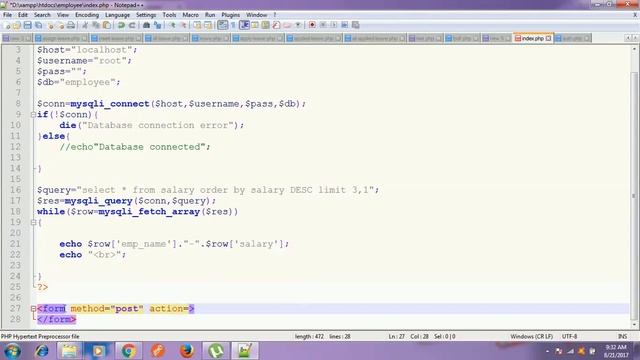 How to get a 3rd highest salary or nth salary in mysql смотреть онлайн