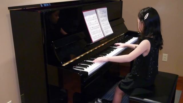 Celine (7 yrs) plays "Chinese Dance" from Nutcracker by Tchaikovsky (piano version) смотреть онлайн