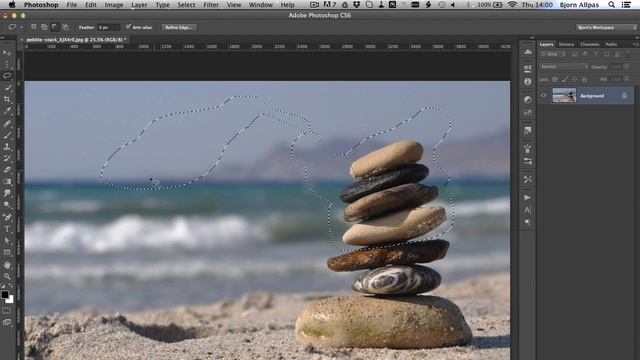 How To Use The Photoshop Lasso Tool - Important Photoshop Selection Tool - HigherLearningLab.com смотреть онлайн
