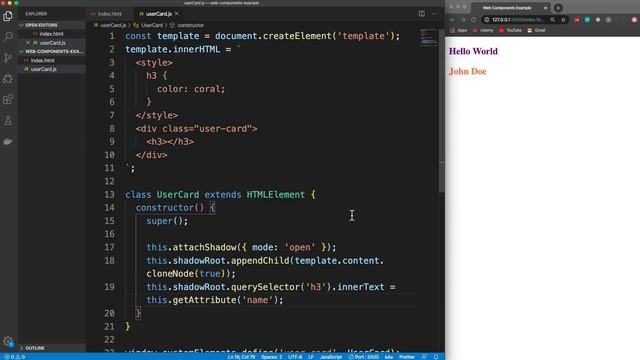 Web Components Crash Course смотреть онлайн