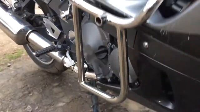 Рамки и багажник для кофров «GIVI» и защита двигателя на «Kawasaki ZZR-600» Ручная работа - НЕРЖАВЕ смотреть онлайн