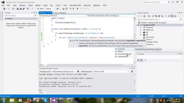 Tesseract OCR C# смотреть онлайн