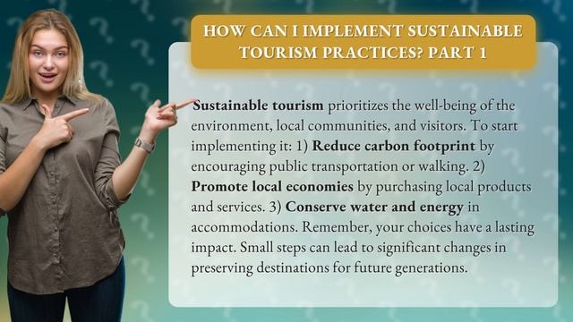 How Can I Implement Sustainable Tourism Practices? Part 1 смотреть онлайн
