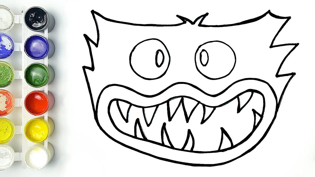 Como Dibujar A Huggy Wuggy Hermano Facil. Poppy Playtime Paso A Paso. FNF