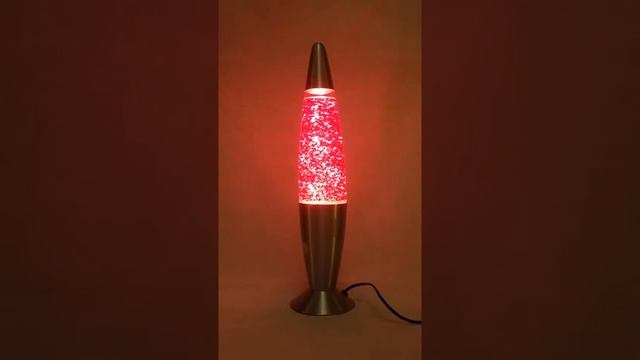 Лава-лампа Красная с блестками Высота 48см смотреть онлайн