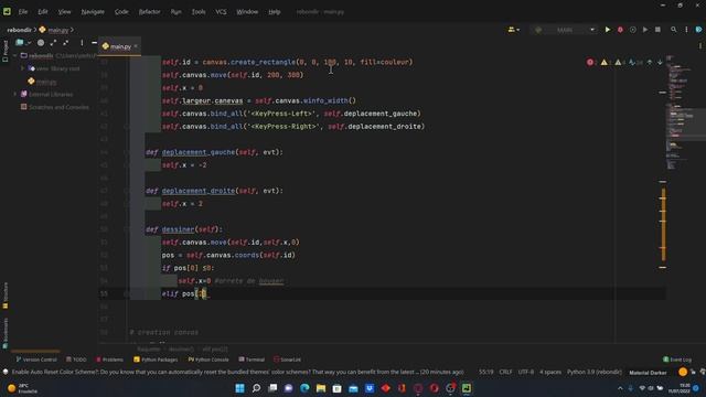 Projet Python 5bis : création des bases du jeu ARKANOID (partie 2) смотреть онлайн