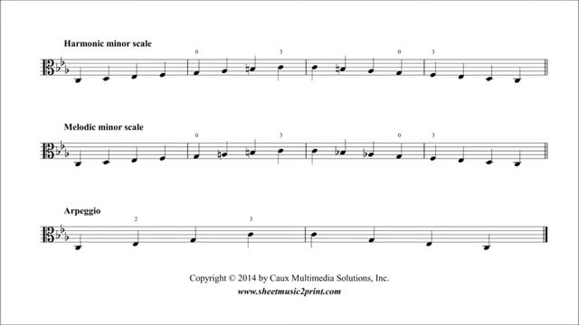 Viola : C minor Scales & Arpeggio - Grade 1 смотреть онлайн