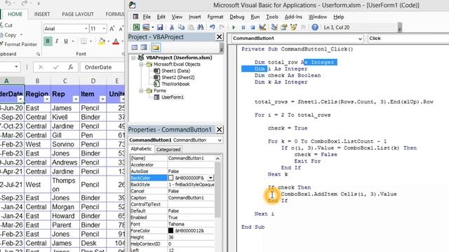 Excel VBA - Combobox loading with unique value смотреть онлайн
