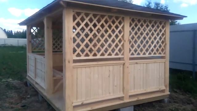 Беседка для дачи 3х4 в Калитино (СПб) смотреть онлайн