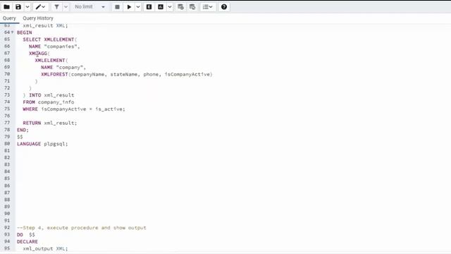 PostgreSQL - Use Function to Generate XML from table data using XMLForest, XMLElement and XLMAgg. смотреть онлайн