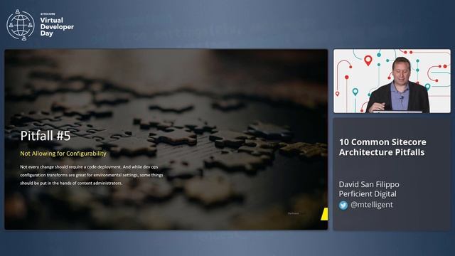 Virtual Developer Day 2020 - 10 Common Sitecore Architecture Pitfalls -David San Filippo смотреть онлайн