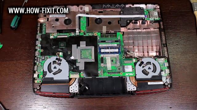 Asus ROG G751 Disassembly, Fan Cleaning and Thermal Paste Replacement смотреть онлайн