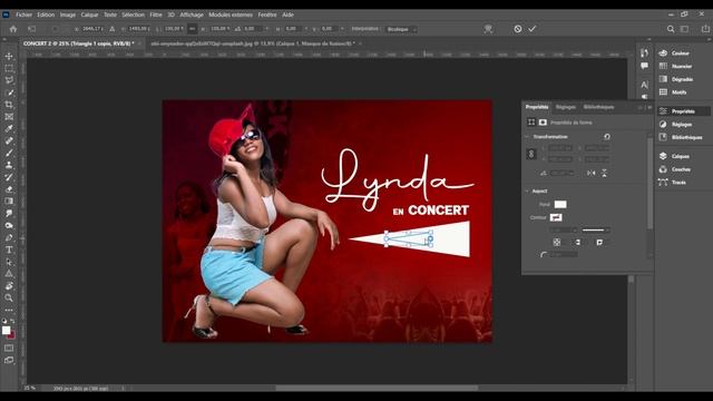 comment faire un flyer de concert très facile avec adobe Photoshop cc 2022 смотреть онлайн