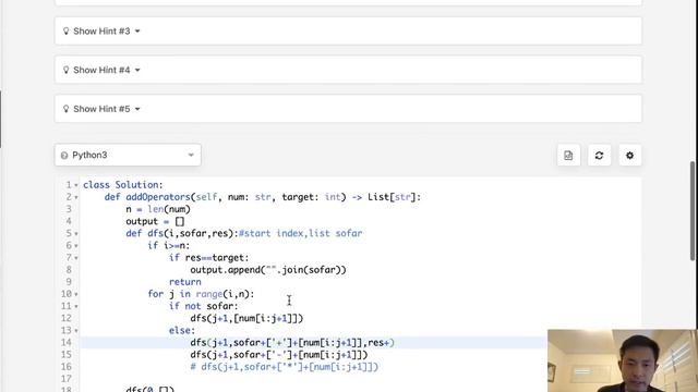 Leetcode - Expression Add Operators (Python) смотреть онлайн