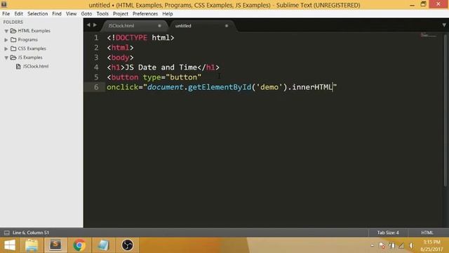 How to make a JavaScript Date and Time Button! смотреть онлайн