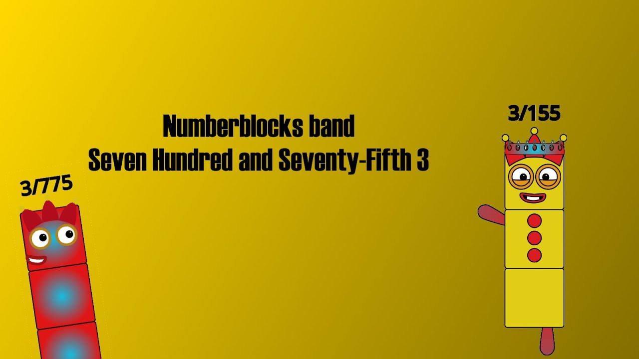 Numberblocks band Seven Hundred and Seventy-Fifth 3 смотреть онлайн