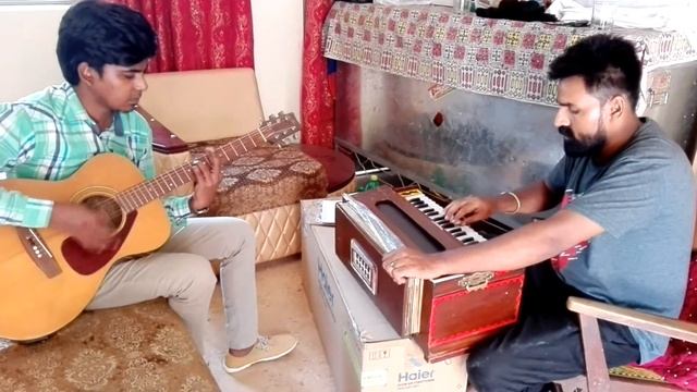 9 zabor playing on harmoniam with bro maan on gitaur смотреть онлайн