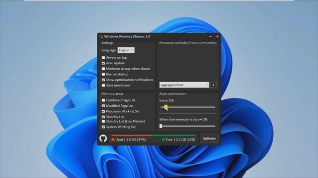 Windows Memory Cleaner 2.0 смотреть онлайн