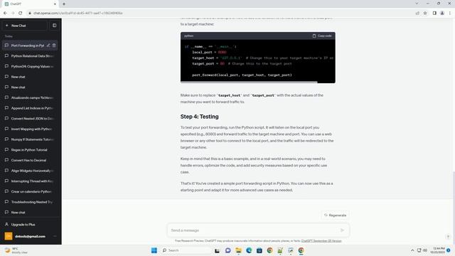 Port Forwarding in python смотреть онлайн