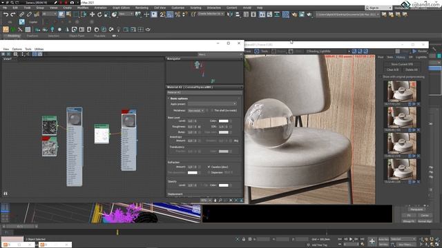 Материал стекла Corona Physical Material в Corona Render 7 и 3D Max, 2 урок смотреть онлайн