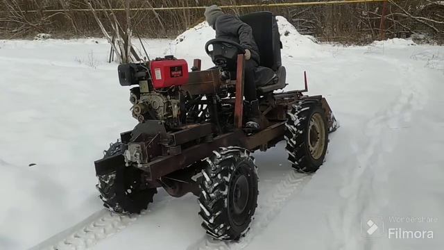 Самодельный мини трактор ВЫХОДНЫЕ!!! смотреть онлайн