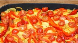 РЫБА, ЗАПЕЧЁННАЯ С ОВОЩАМИ В ДУХОВКЕ | ПОШАГОВЫЙ РЕЦЕПТ ИЗ СЕРИИ «ОБАЛДЕТЬ» | ОЧЕНЬ ВКУСНО, ПОЛЕЗНО