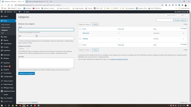 PUBLICANDO POSTS NO BLOG WORDPRESS - CATEGORIAS - TAGS