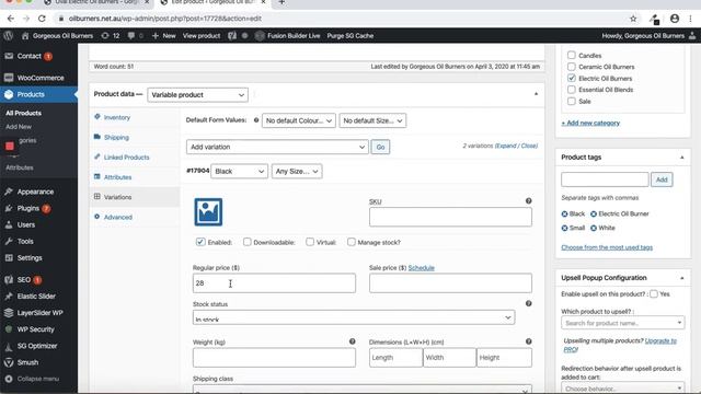 How to create product variations in WooCommerce / WordPress смотреть онлайн
