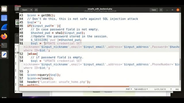 Task-3(Part-1)/ SQL Injection Attack Lab. смотреть онлайн