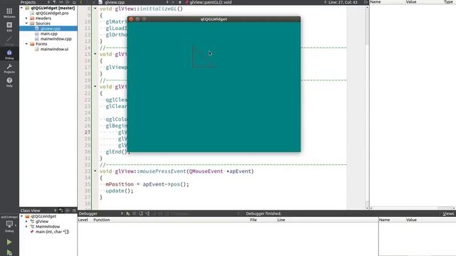 Qt Widgets - OpenGL. Создаем окно и рисуем треугольник. смотреть онлайн