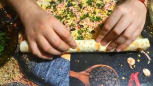 Закуска из Лаваша / РУЛЕТ из ЛАВАША / ЗАВЕРНУЛ ВСЕ в ЛАВАШ и ОБЖАРИЛ на СКОВОРОДЕ