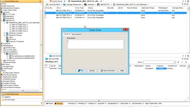 #Commvault - Tape Drive (Shortcut Menu) Options - #Validate drive, Reset Drive, etc. (Part05) смотреть онлайн