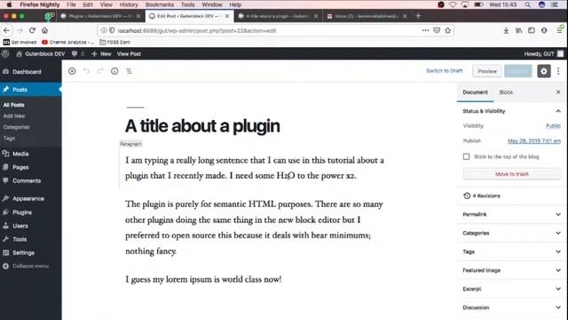 Write Rich text posts in WordPress Gutenberg Block Editor with Simple HTML Rich Text смотреть онлайн