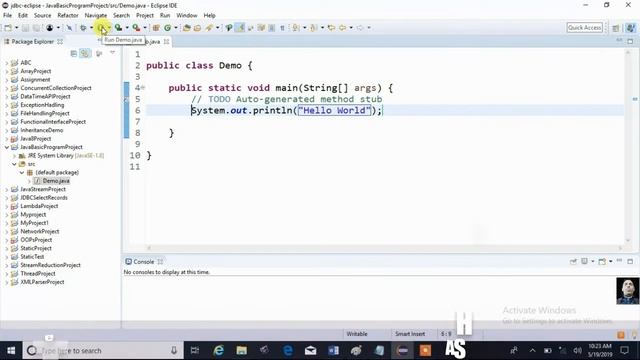 Write a Java program to print 'Hello World' on screen|| Java Programming Tutorial Part-1 смотреть онлайн