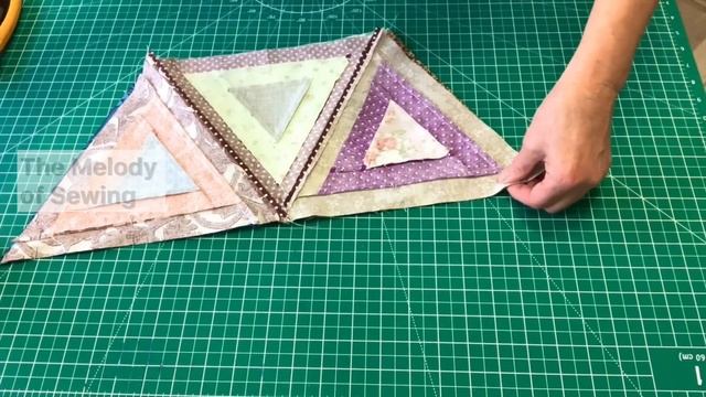 Triangle & Strip Fusion: Quilted Table Runner Tutorial We Sew Without Paper! смотреть онлайн