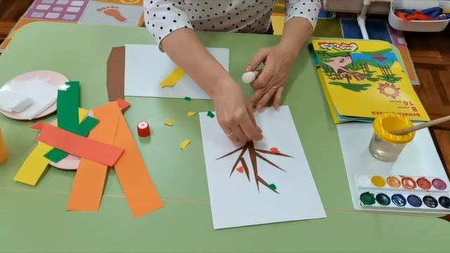 Аппликация.Дерево в ноябре. Чернова О.В. смотреть онлайн