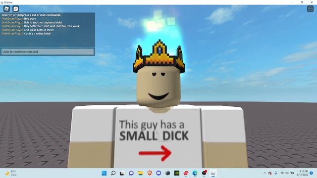 ROBLOX - Bypassed clothing (Small D shirt) смотреть онлайн