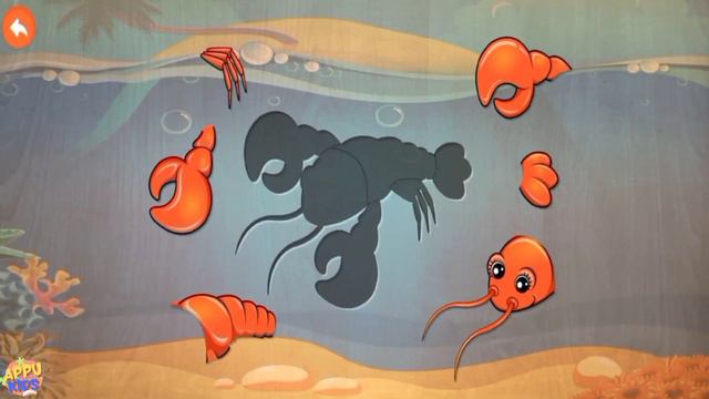 Learn Sea Animals, Ocean Animals for Kids, Puzzle and Real Video #1 смотреть онлайн