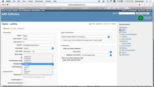 Redmine Time & Attendance 2.2.1 - Attendance Module смотреть онлайн