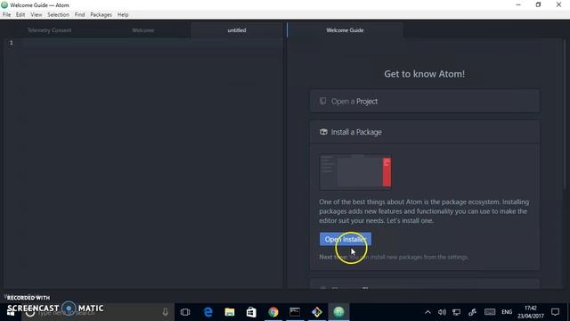 Howto install and run Git Bash and Atom on Windows смотреть онлайн