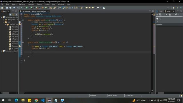 Accenture Coding Interview 2023 | Most Important Java Coding Interview Question | CTC : 15 LPA смотреть онлайн