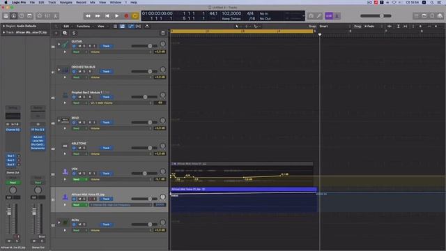 Автоматизация в Logic Pro. смотреть онлайн