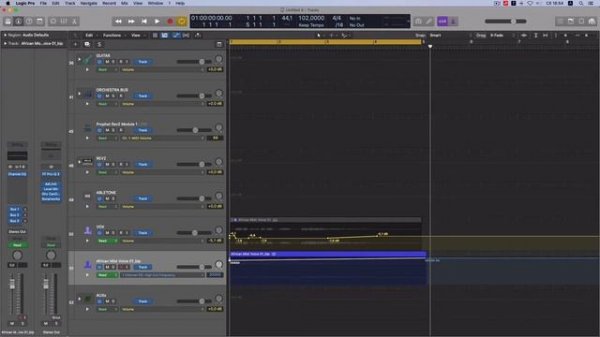 Автоматизация в Logic Pro.