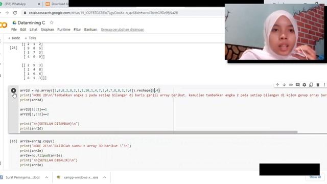 MODUL 1 PRAKTIKUM DATAMINING “Manipulasi Array Menggunakan Numpy” смотреть онлайн