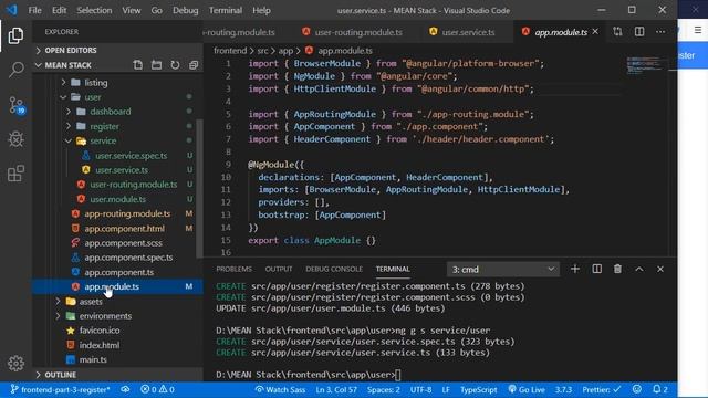 Mongo db + Express + Angular + Node = MEAN Stack Tutorial in Hindi #14 Front-End User Register смотреть онлайн