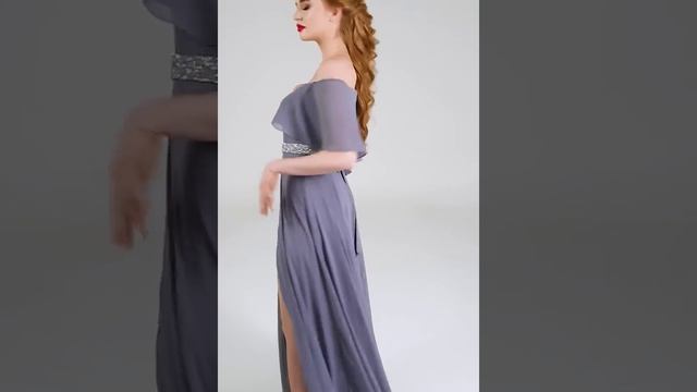 47 74 Вечернее платье в пол из шифона смотреть онлайн